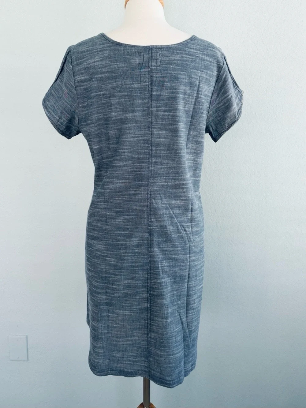 Pact Organic Cotton Chambray  Shift Dress - Picture 8 of 15